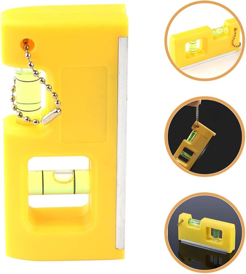 مستوى الفقاعة المغناطيسي المحمول الصغير عالي الدقة أداة الروح تصميم السلسلة المعلقة - Image 3